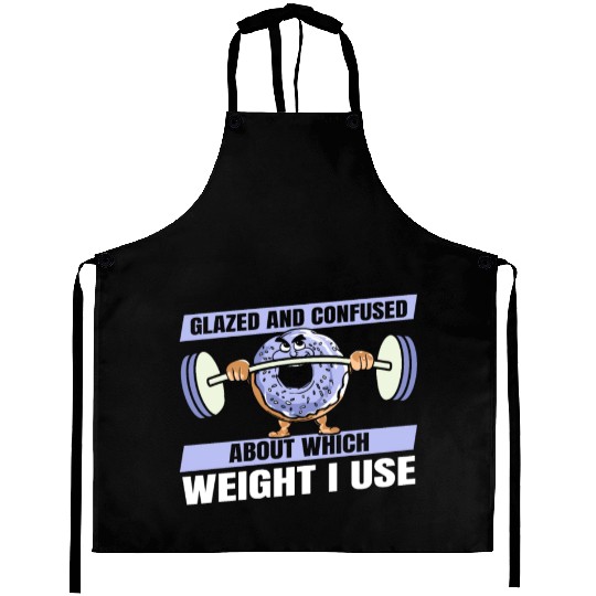 Fitness Donut Funny Donut Gym Aprons