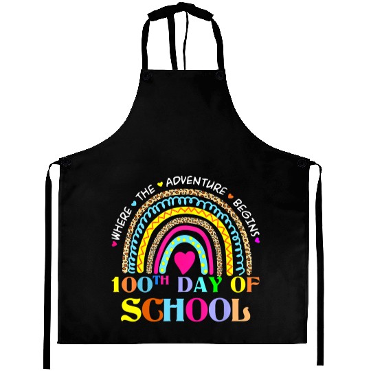 100th Day Of School Teacher 100 Days Smarter Aprons