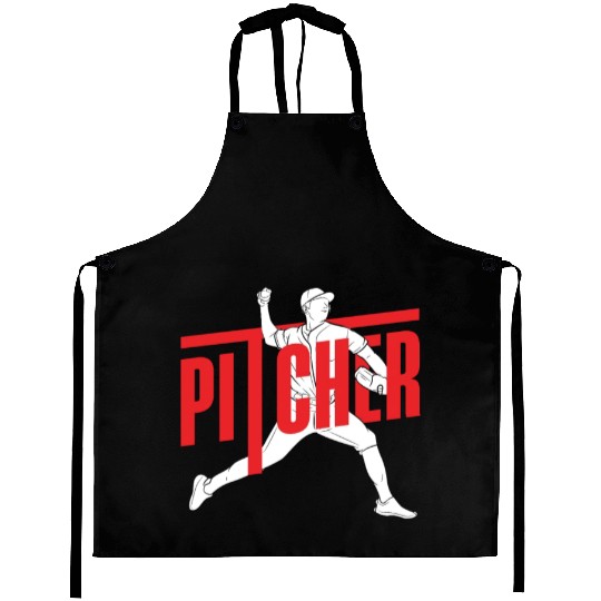 Funny Baseball Gift Pitcher Aprons