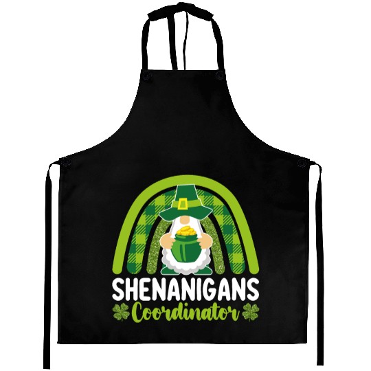 Shenanigans Coordinator Gnomes St Patrick's Day Aprons