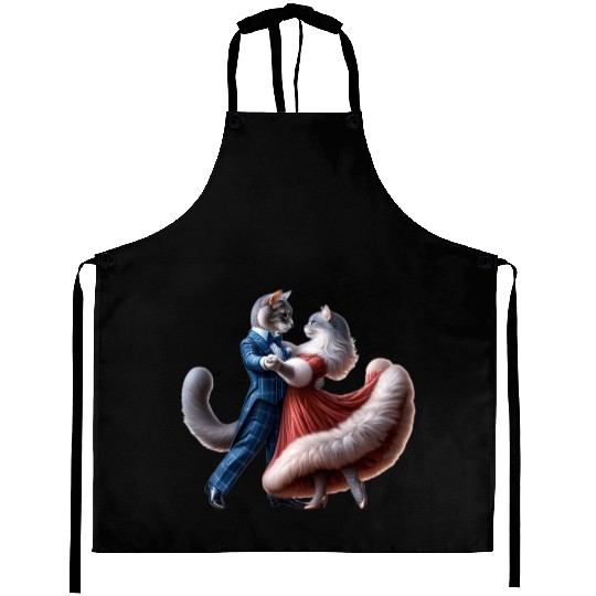 Twilight Dance of Cats Aprons