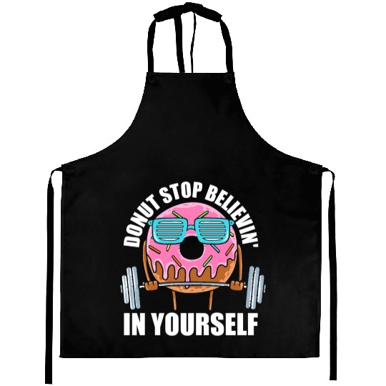 Fitness Donut Funny Donut Gym Aprons
