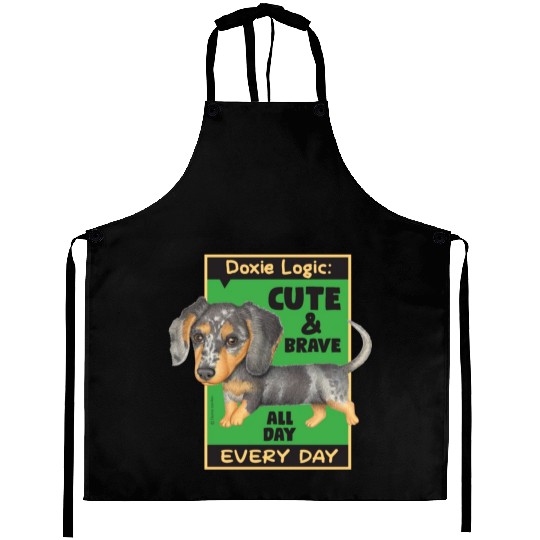 Dachshund Logic Aprons