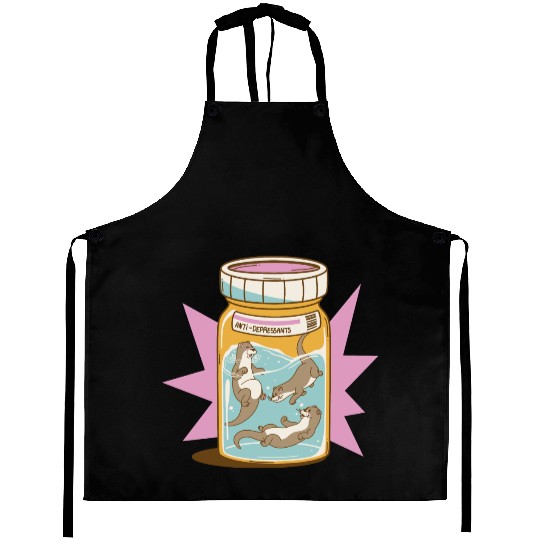 Joyful Otter Jar Aprons