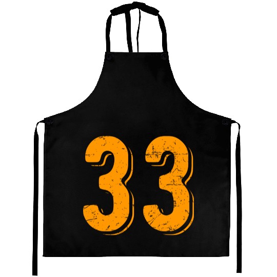 33 Number Vintage Hey Arnold Aprons