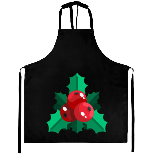 mistletoe christmas Aprons