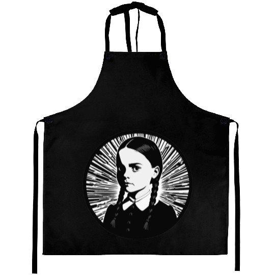 Wednesday Addams Aprons