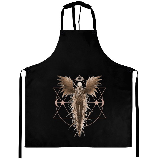 Angel Skeleton Geometric Witchcraft Ethereal Gothi Aprons
