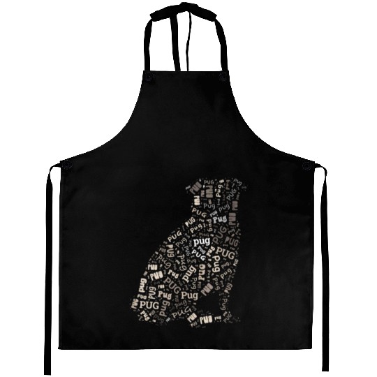 Pug Lover Funny Dog Pet Owner Wordart Aprons