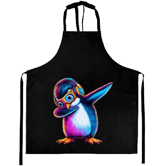 Dabbing Penguin - Hilarious Aprons for Dab Enthusiast