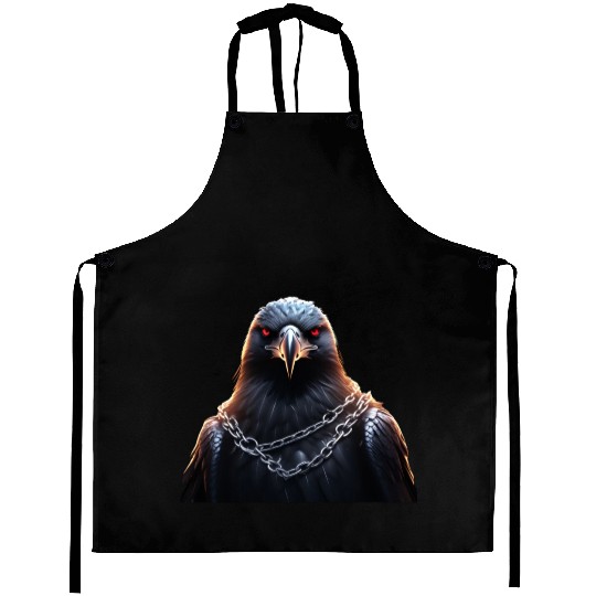Eagle Caged Thunder: A Heavy Metal Eddie Aprons