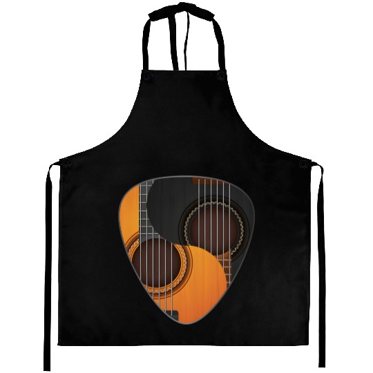 Guitar Pick Yin Yang Guitarist Aprons