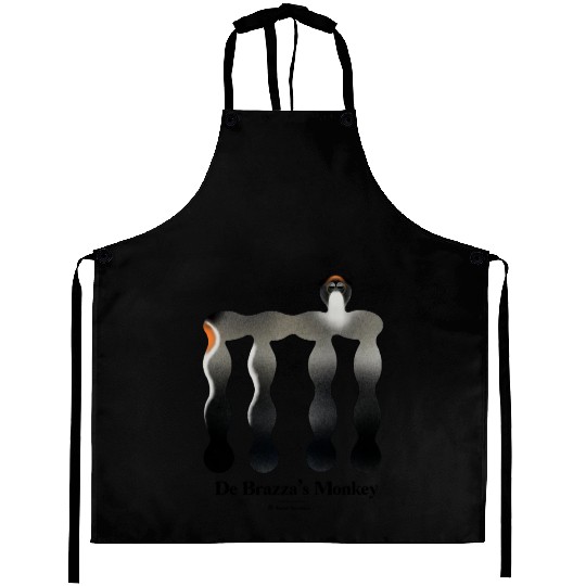 Bold monkey print "De brazza's monkey" Aprons