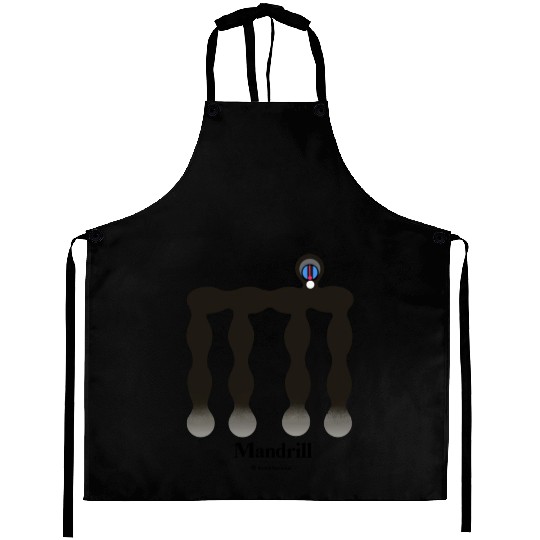 Bold monkey print "Mandrill" Aprons