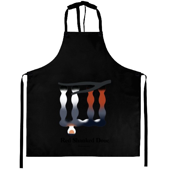 Bold monkey print "Red Shanked Douc" Aprons