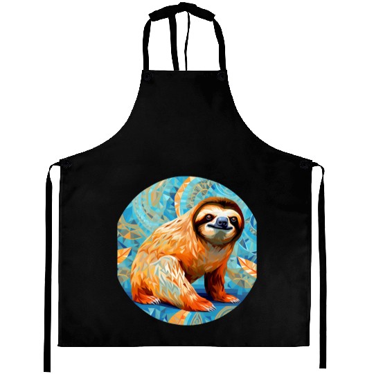 Mosaic Mandala Sloth Aprons