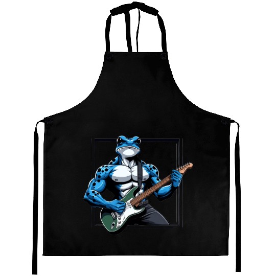 Poison dart frog guitar Aprons