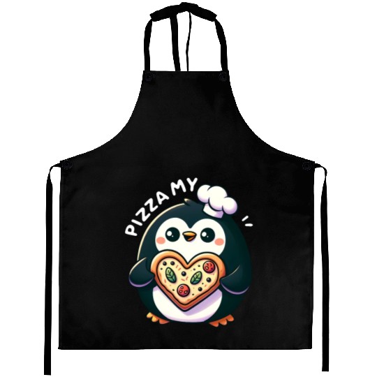 Pizza My Heart - Cheesy Love Aprons