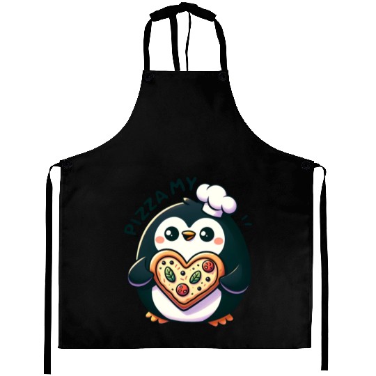 Pizza My Heart - Cheesy Love Aprons