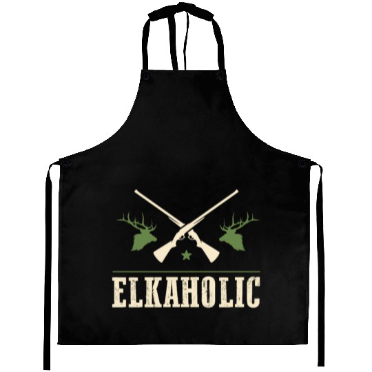 Elk Hunting Elkaholic Hunters Aprons