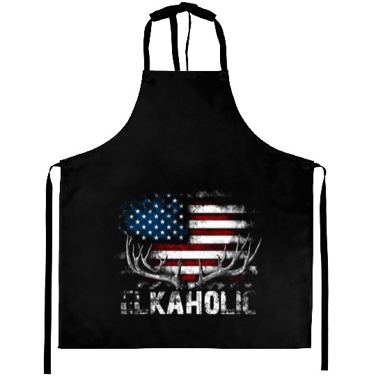 Elk Hunting Elkaholic Hunters Aprons