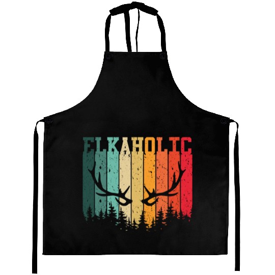 Elk Hunting Elkaholic Hunters Aprons