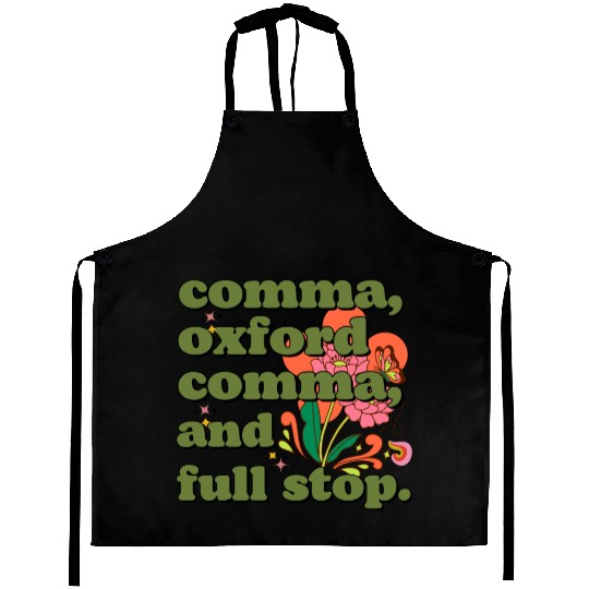 Oxford comma. For grammar students and teachers Aprons
