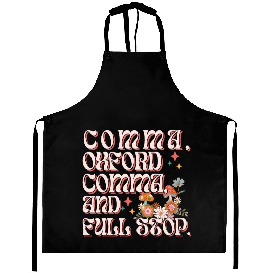 Oxford comma. For grammar students and teachers Aprons
