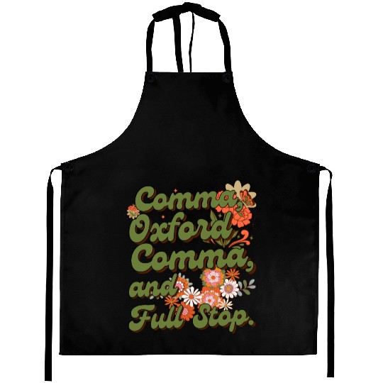 Oxford comma. For grammar students and teachers Aprons