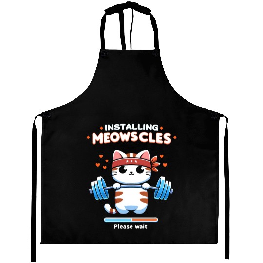 Meowscle Gym Workout Cat ,Installing meowscles Aprons