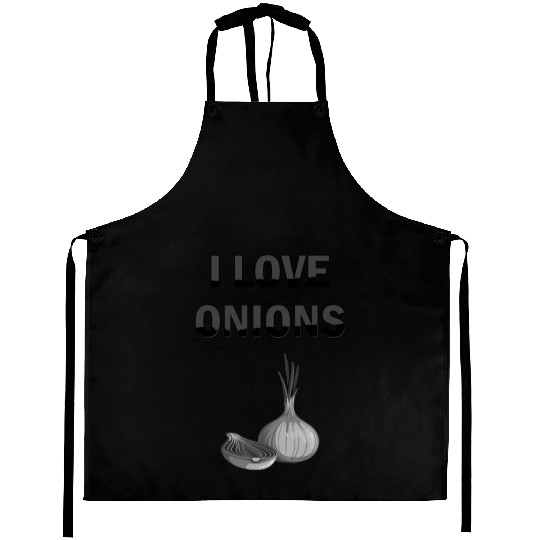 I Love Onions, For Onion and Vegetable Lovers Aprons