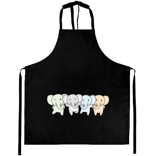 Unlabeld Flag Pride Lgbtq Cute Elephant Aprons