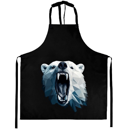 Geometric Style Polar Bear Aprons