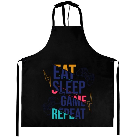 modern typography game quote Aprons