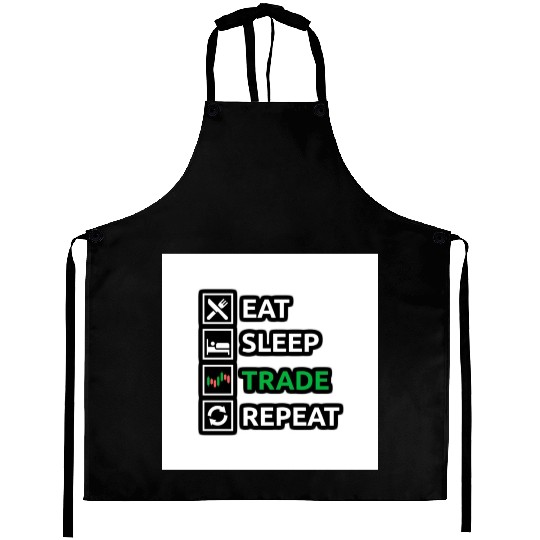 Bitcoin Eats Sleep Trade and Repeat Criptocurrency Aprons