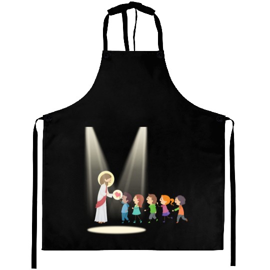sacred heart of jesus Aprons