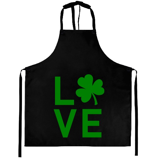 Irish Clover LOVE Aprons