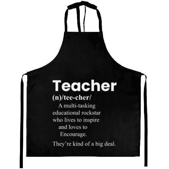 Teacher Definition Teacher Appreciation Aprons