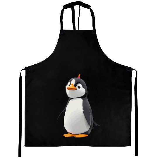 Penguin birds animals design Aprons