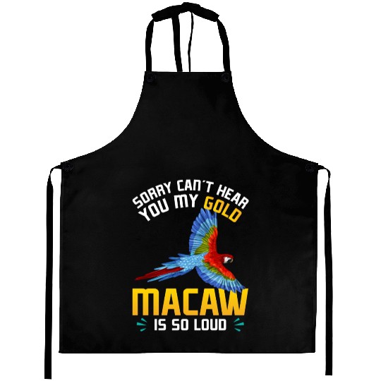 Blue Macaw Gold Macaw Ornithologist Enthusiast Aprons