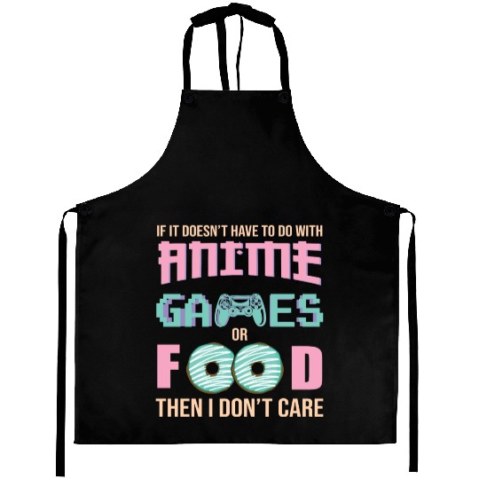Anime Game And Food Aprons