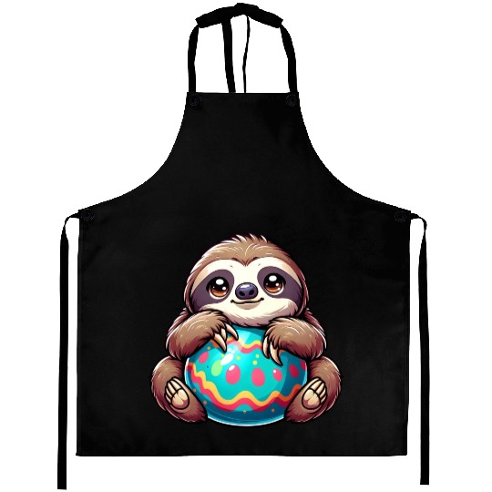 Easter Sloth: Embrace and Easter Egg Aprons