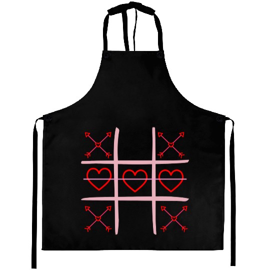 Valentine's Day Tic-Tac-Toe Funny Game Aprons