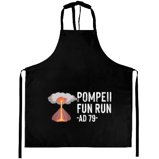 Pompeii Fun Run Italian Volcano Geeks Aprons