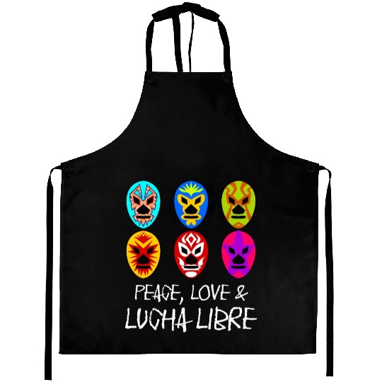 Lucha Libre Mask Wrestling Aprons