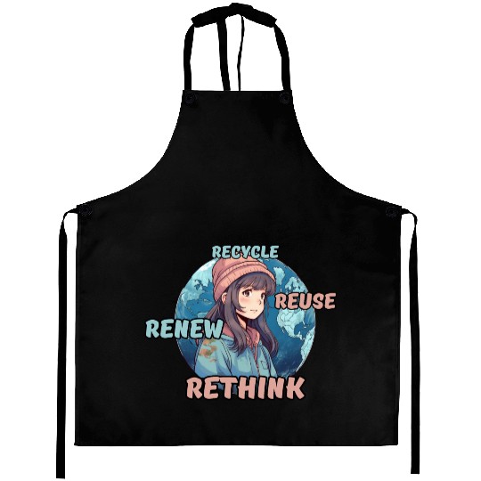 Recycle Reuse Renew Rethink Aprons