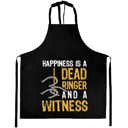 Funny Dead Ringer Horseshoe Pitching Aprons