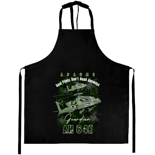AH64 Apache Us Air Force attack helicopter with c Aprons