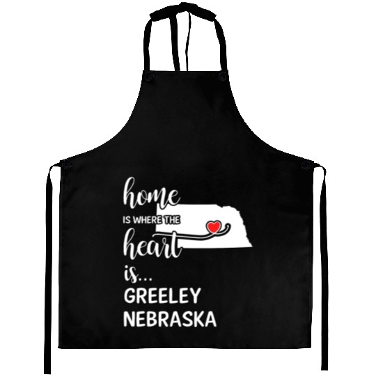 Greeley County Nebraska Is Where My Heart Is Gift Aprons