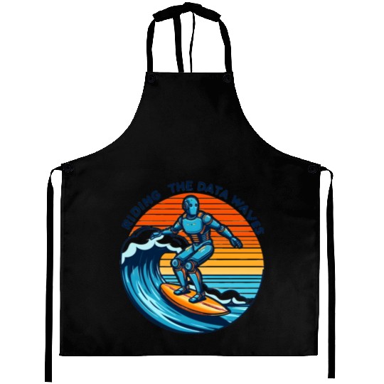 Surfer Robot: Riding the Data Waves Aprons